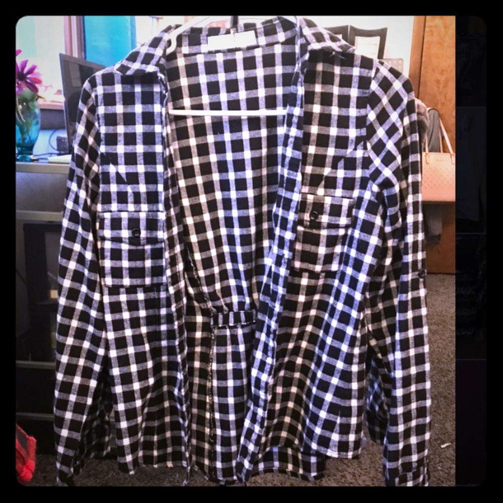 Black and white flannel